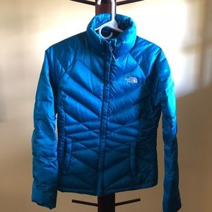 Blue North-face Puffer Jacket